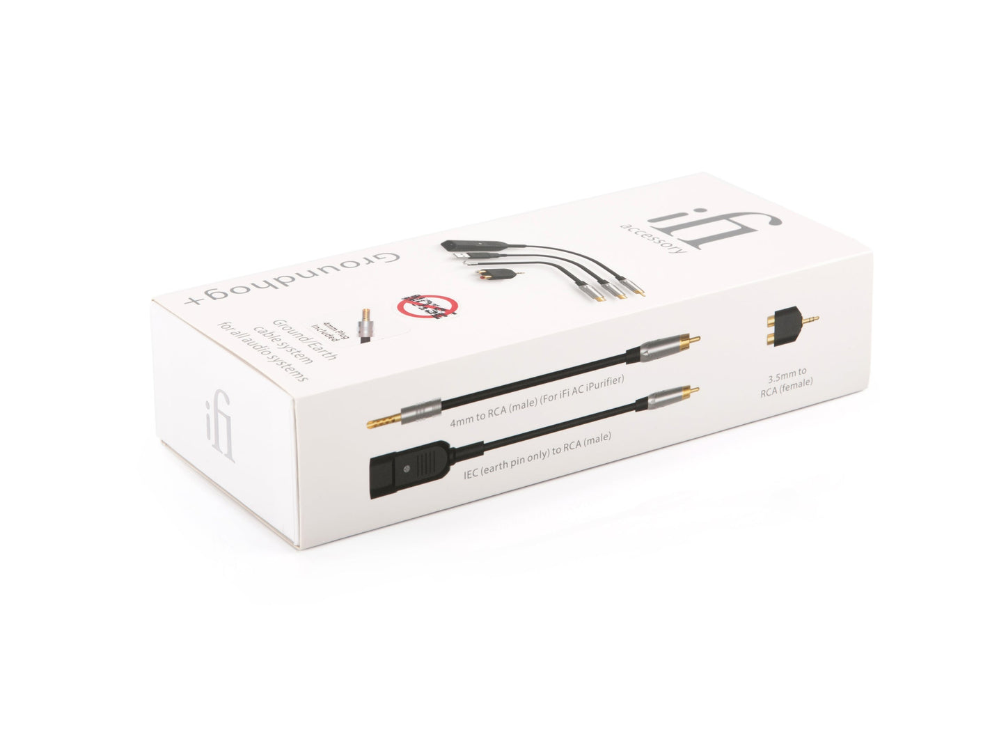 iFi SilentPower Groundhog+ 接地線材組｜雜訊消除｜USB-A RCA 3.5mm Y插 香蕉插｜鋁合金