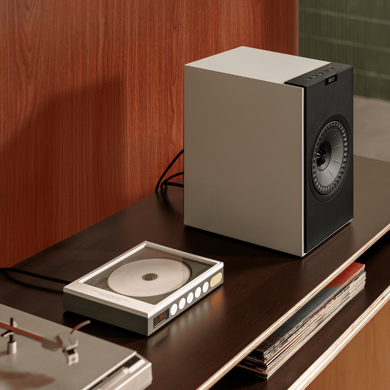 KEF Coda W 主動式書架喇叭 | 12代Uni-Q 同軸單體 | 無線藍牙5.4 aptX無損 | HDMI ARC 電視音響 | 內建唱頭放大