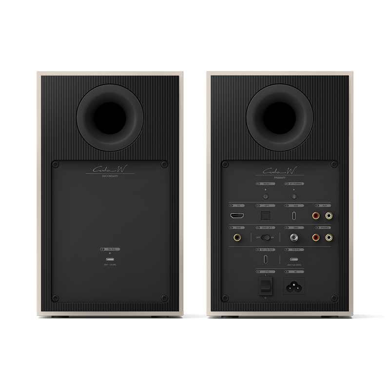 KEF Coda W 主動式書架喇叭 | 12代Uni-Q 同軸單體 | 無線藍牙5.4 aptX無損 | HDMI ARC 電視音響 | 內建唱頭放大