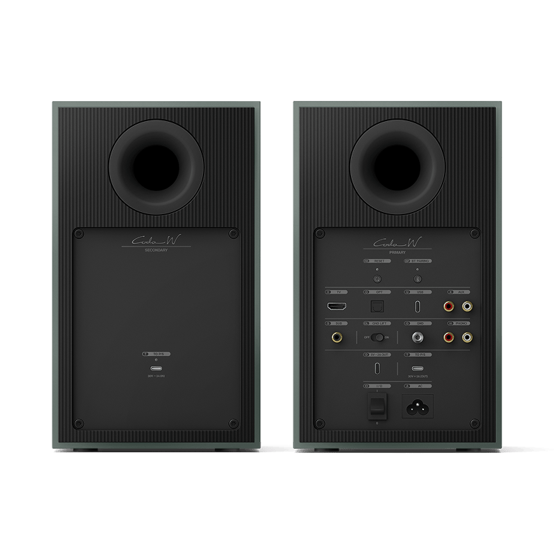 KEF Coda W 主動式書架喇叭 | 12代Uni-Q 同軸單體 | 無線藍牙5.4 aptX無損 | HDMI ARC 電視音響 | 內建唱頭放大