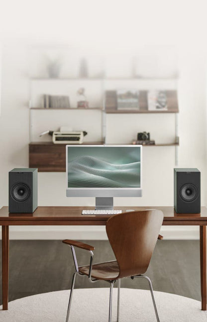 KEF Coda W 主動式書架喇叭 | 12代Uni-Q 同軸單體 | 無線藍牙5.4 aptX無損 | HDMI ARC 電視音響 | 內建唱頭放大