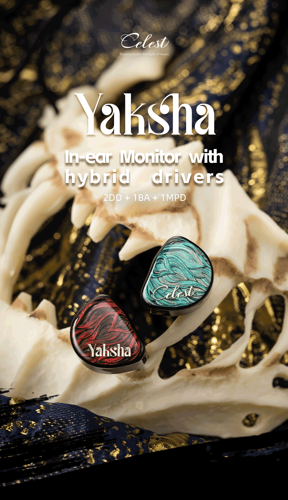 Kinera Celest Yaksha 夜叉｜4單體混合 2DD+動鐵+平板 入耳式耳機