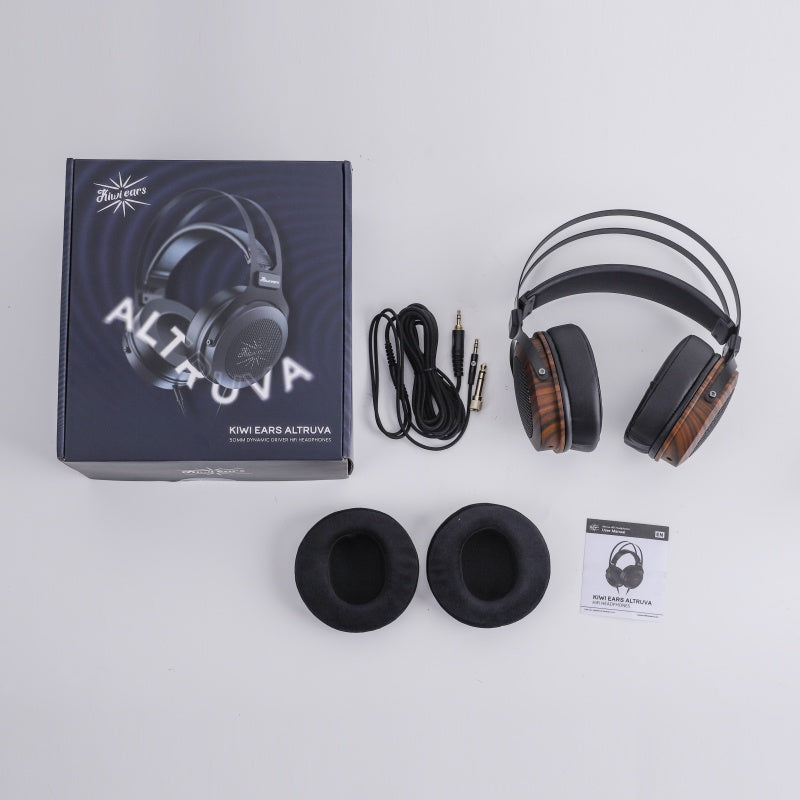Kiwi Ears Altruva 開放式耳機｜50mm 動圈單體 監聽級調音 32Ω 木質耳罩耳機