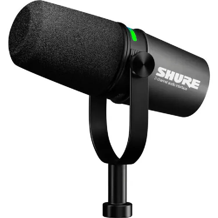 SHURE MV7i 智慧麥克風＆錄音介面｜支援 6.3mm XLR｜內建 USB-C 雙通道錄音介面