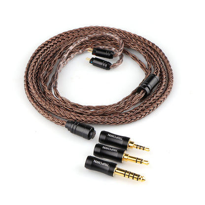 TRIPOWIN Amber 3.5 mm/2.5 mm/4.4 mm 三合一 耳機升級線 MMCX 0.78