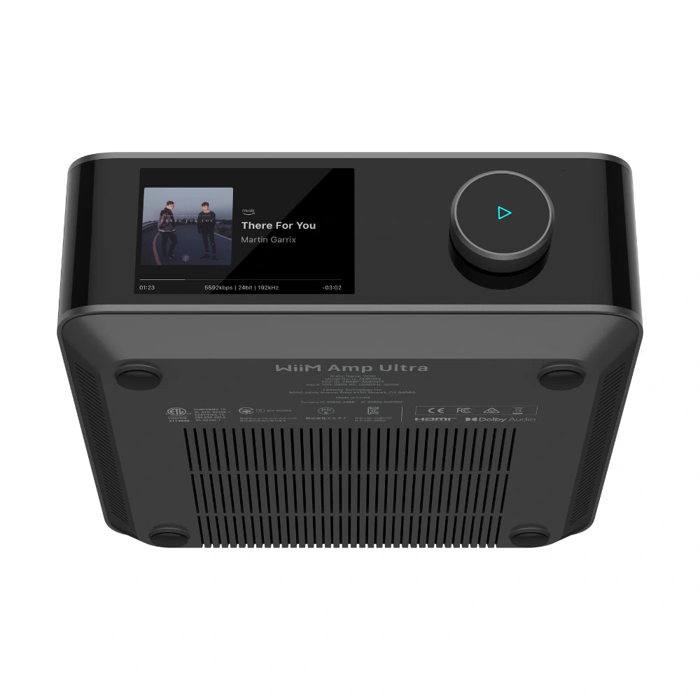 WiiM Amp Ultra 旗艦無線串流綜合擴大機｜100W×2大功率、ESS旗艦DAC、3.5吋觸控螢幕