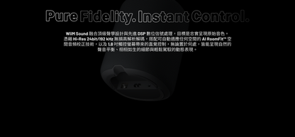 WiiM Sound 智慧音響｜AI自動空間校正｜Hi-Res高解析WiFi藍牙無線串流｜100W輸出｜Dolby 5.1環繞/中置