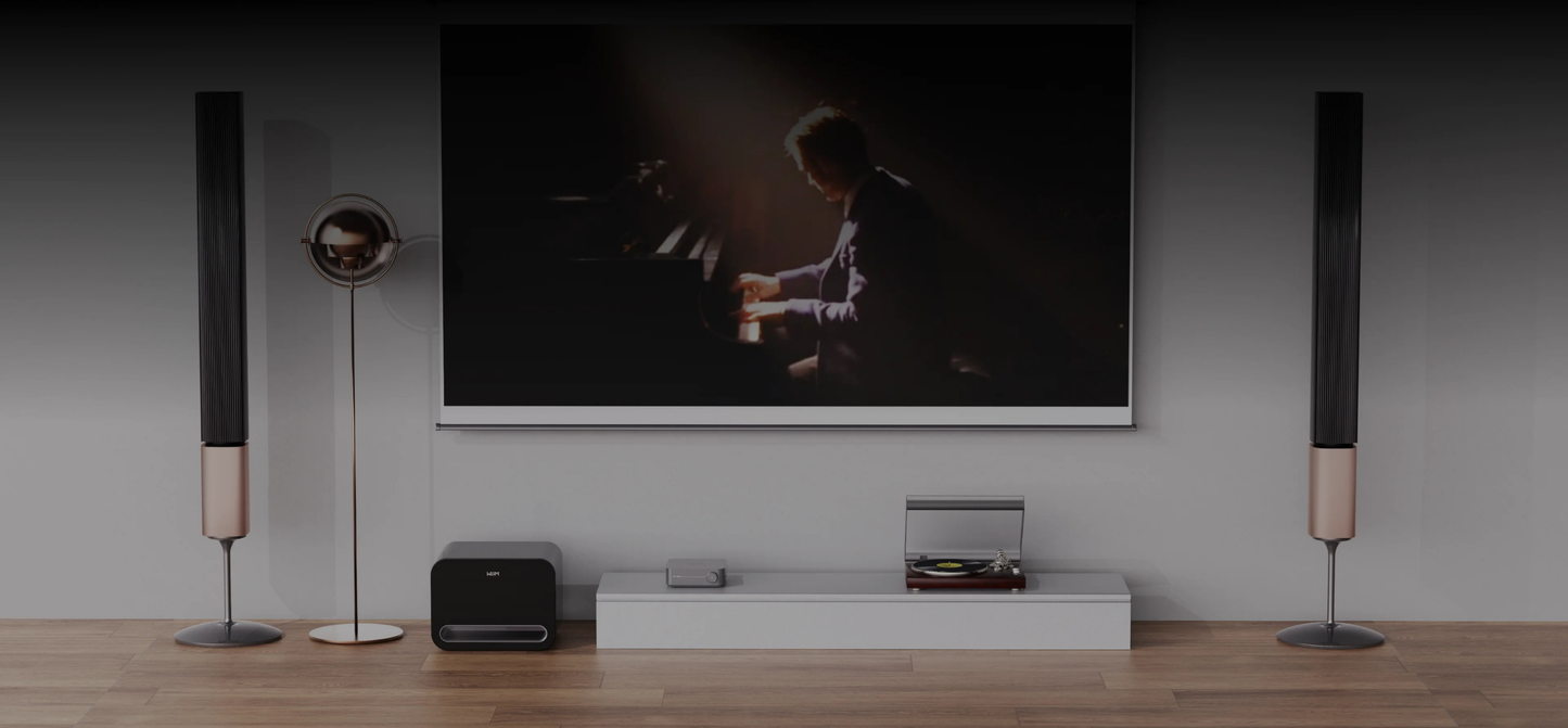 WiiM Sub Pro 無線智慧超低音喇叭｜AI 自動空間校正 RoomFit 250W WiFi 6E 藍牙重低音