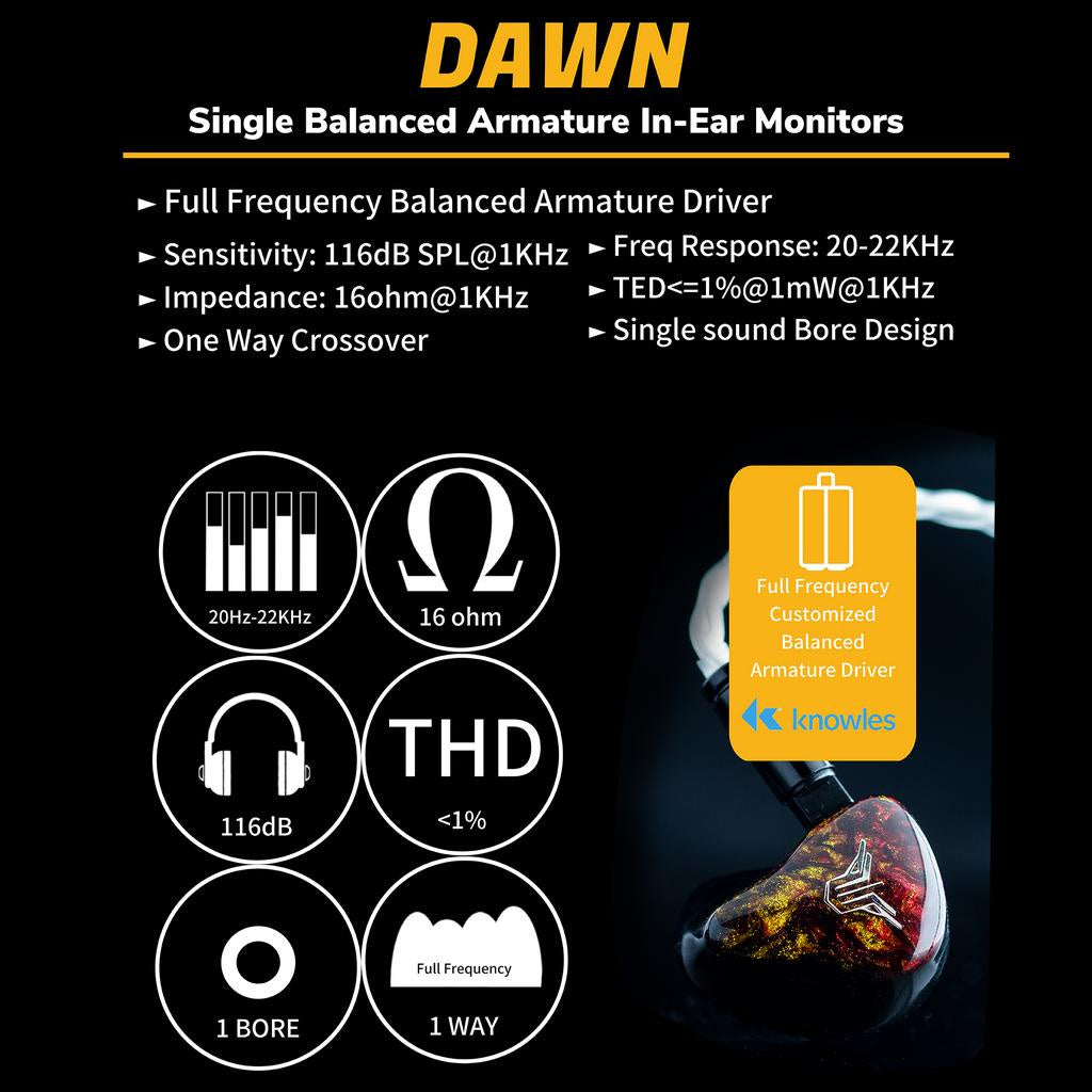 Panther Audio DAWN 單動鐵耳機 入耳監聽IEM