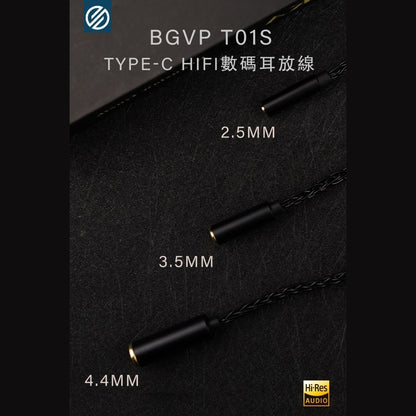 BGVP T01S 隨身耳擴 DAC TYPEC 3.5 2.5 4.4 平衡 小尾巴