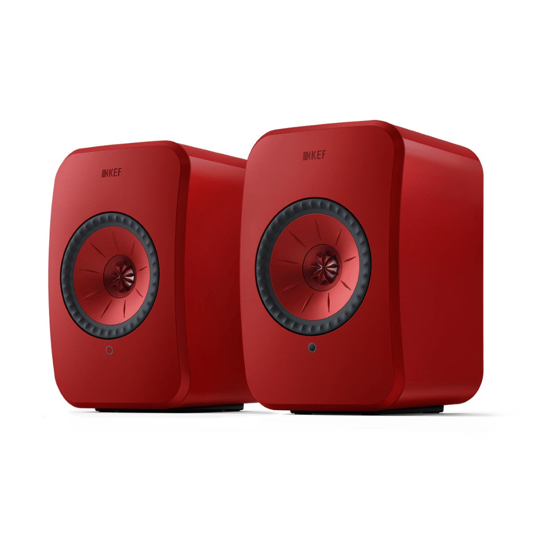 KEF LSX II 主動式DSP無線喇叭 熔岩紅