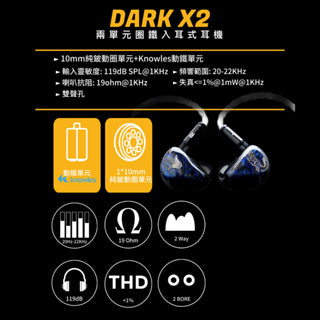 Panther Audio DARK X2 純鈹振膜圈鐵耳機